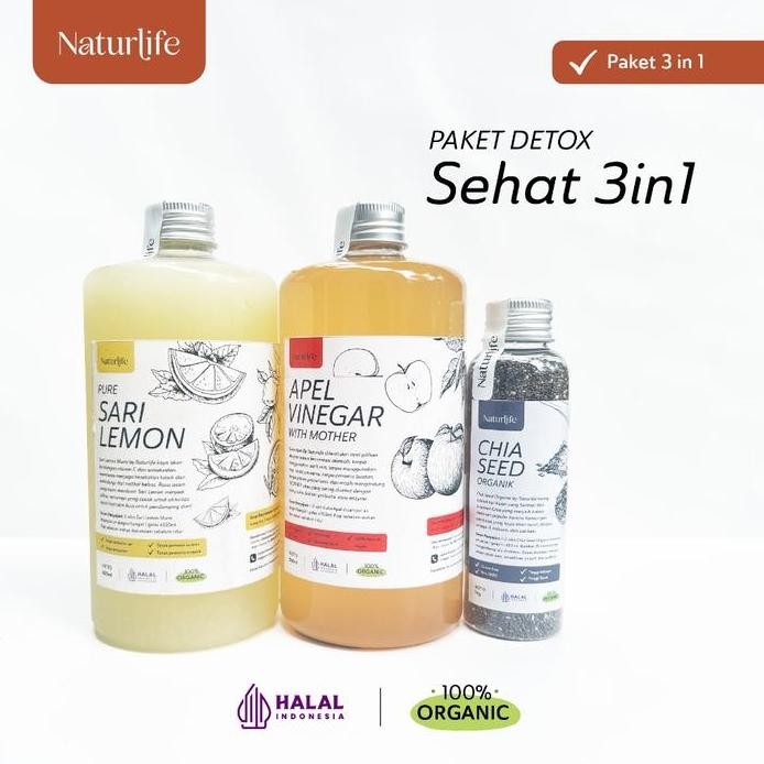 

Best Sari Lemon 500Ml Cuka Apel 500Ml Chia Seed Paket 3 In 1 Naturlife