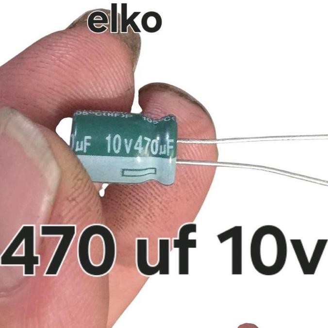 ( 470 UF 10V ) ELKO ELCO 470 UF MIKRO 470UF 10V 10 V VOLT 6.3V 6.3 V VOLT 6V3
