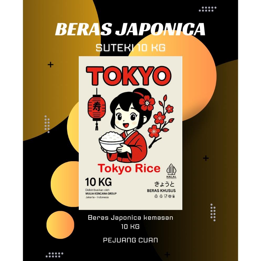 TOKYO 10 KG JAPONICA RICE BERAS SUSHI BERAS JEPANG BERAS JEPANG SEPERTI KOSHIHIKARI KOKOKU KOKUHO HI