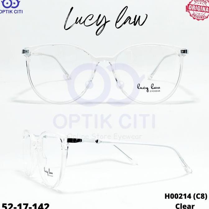 Frame Kacamata Wanita Cat Eye Lucy Law H00214 Ringan Original
