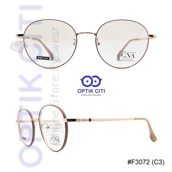Frame Kacamata Wanita GNA Titanium F3072 Original