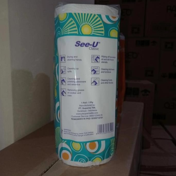 Ready Stock see u kitchen towel tissue single pack/see u kitchen towel karton 12pc