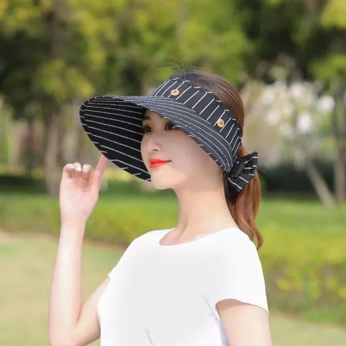 Topi Wanita Pantai Lebar Anti Uv