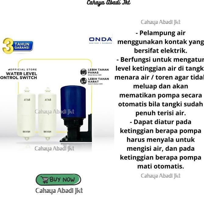 Super Hot, Pelampung Radar Onda/Otomatis Radar Toren Air/Tandon Level Switch Onda