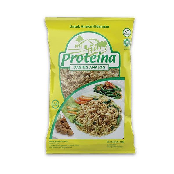 

MN Proteina 250gram isi 3 Pack Hasil Olahan Kedelai untuk toping Mie Ayam dan Tumis Bahan Masakan Kering