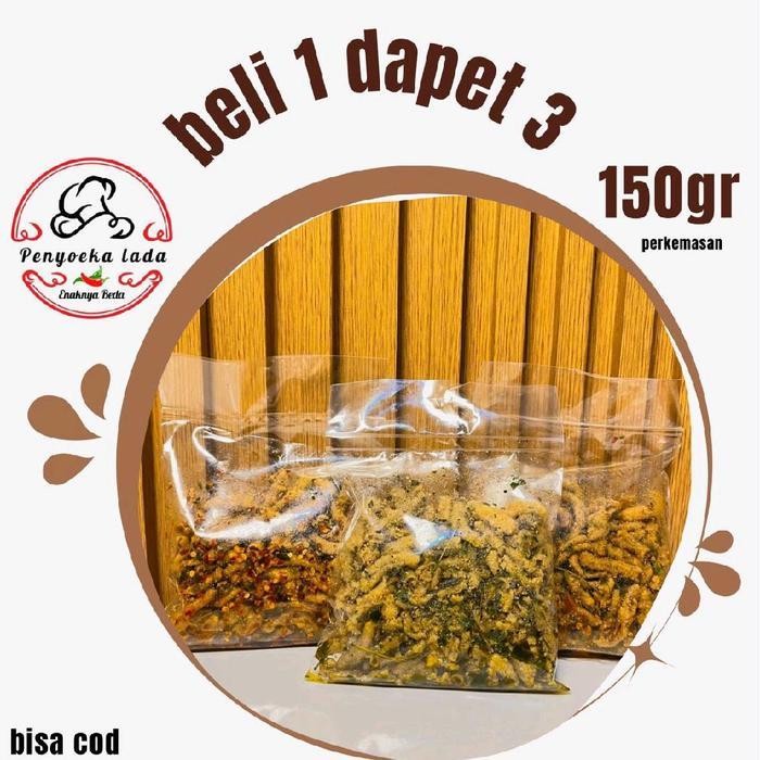 

DD Usus Crispy Premium Beli 1 Dapat 3 (150gr + 150gr + 150gr) Keripik Cemilan Snack Food Pedas Kripik