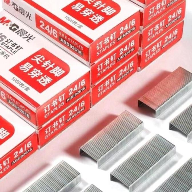 

Isi Stapler Hekter Ukuran Besar No 3 24/6 1Box 1000 Pcs Stationery Allshop
