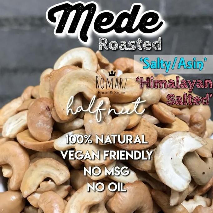 

Kacang Mede Oven Asin Belah 2 - 500Gr Mede Panggang Mente Oven Belah 2 Allshop