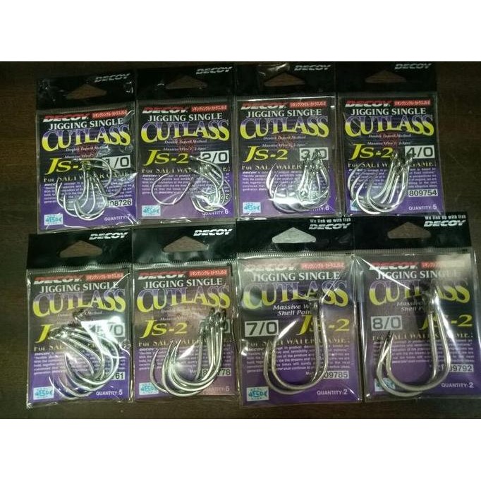 Kail Decoy Jigging Single Cutlass JS2 No 1/0 - 8/0