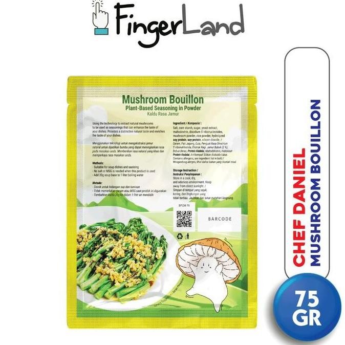 

CHEF DANIEL Mushroom Bouillon 75 gram Kaldu Jamur