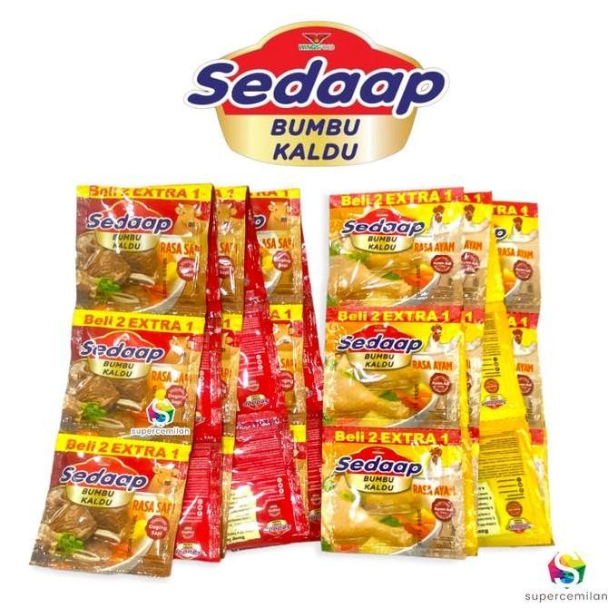 

Sedaap Bumbu Kaldu Rasa Ayam / Sapi Sachet 9 Gram (isi 12 pcs)