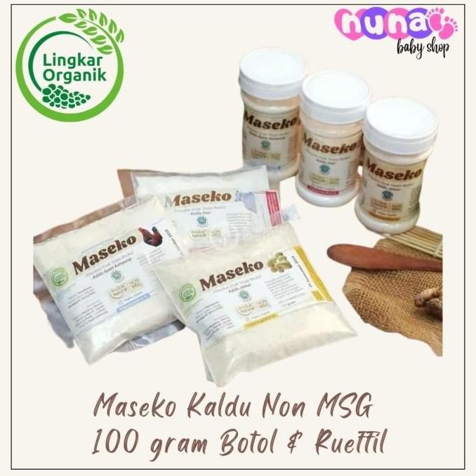 

Lingkar Organik MASEKO Kaldu Sehat Non MSG 100 gr Ayam Sapi Jamur
