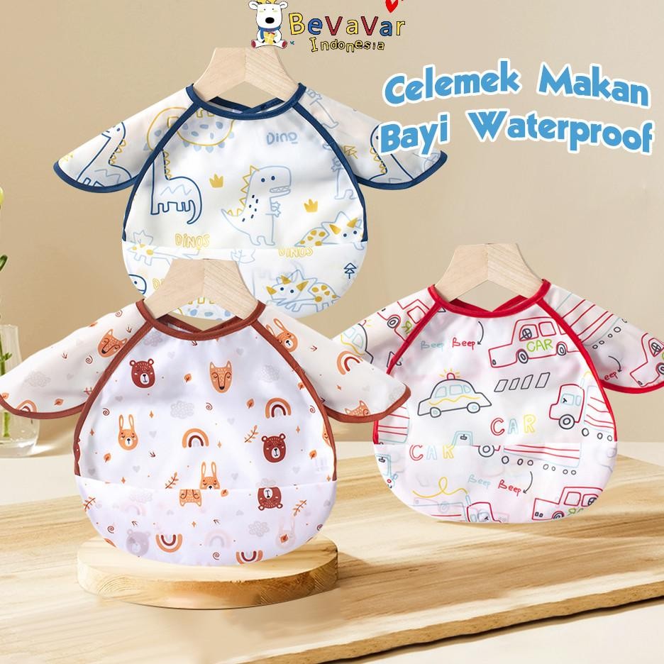 Bevavar Celemek Makan Bayi Anti Muntah Baby Bib Slabber Handuk Air Liur