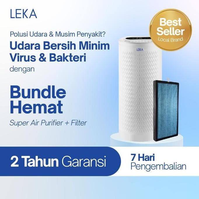 LEKA - Bundle Hemat AP8000 Super Air Purifier + Filter