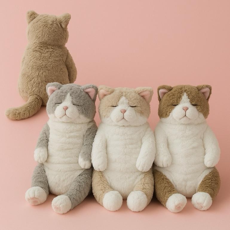 YMN Scoop Boneka Kucing Besar Coklat