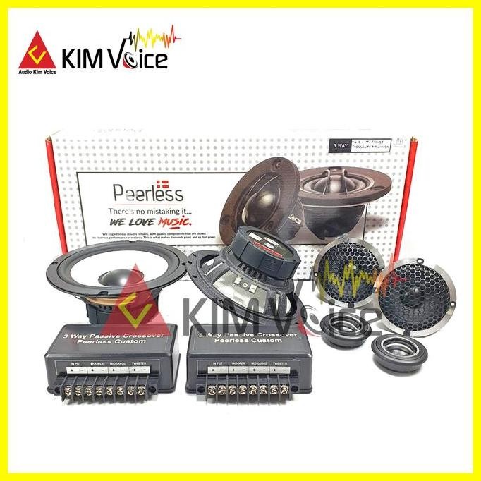 TERLARIS Speaker Split 3 Way Peerless 6 Inch Speaker Mobil