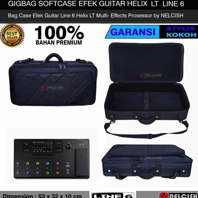 TERLARIS Softcase Gigbag Tas Efek Line 6 Helix LT Multi Effects Processor Bag