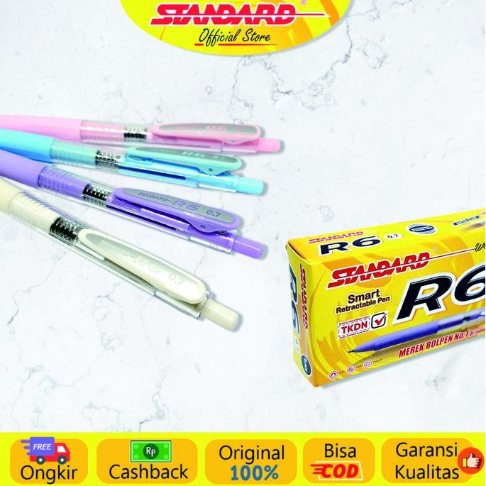 

Standard - Pulpen R6 ( Alat Tulis / Pen / Ballpoint / Pena )