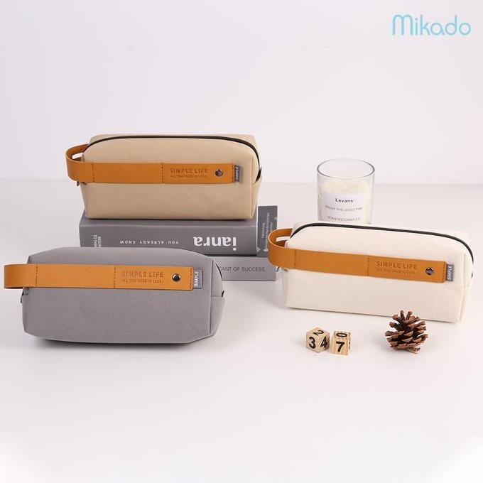 

LANGUO Rectangle Pencil Case Canvas / Pouch