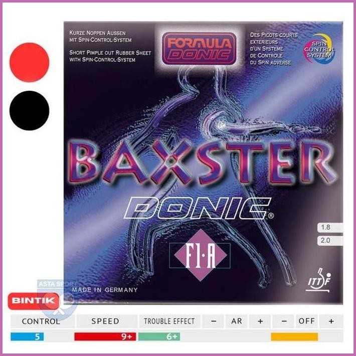 READY DONIC BAXSTER F1A KARET BINTIK SERANG PINGPONG TENIS MEJA TERBARU