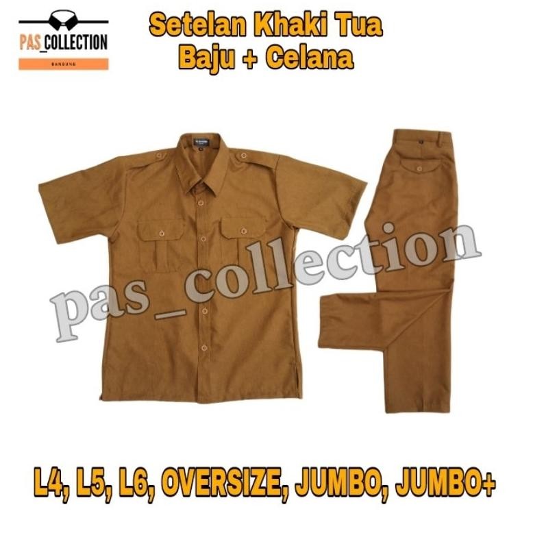 Setelan Pns Pria Pemda Pemkot Pemkab Baju Dinas Guru [ Jumbo Size ]