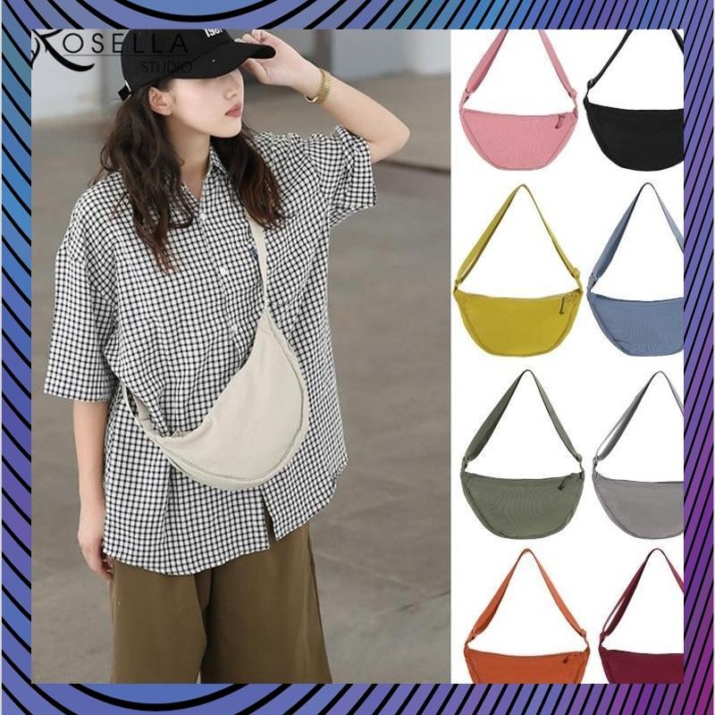 Diskon Gede Tas Selempang Tas Pangsit Nilon dumpling bag sling bag Tas Pinggang Wanita Korea VAW-24