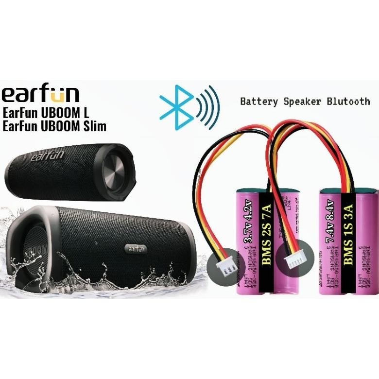 Diskon Battery Earfun Uboom L/Slim Bms 1S 2S 3A 7A 3500 Mah Hig Capacity. Diskon