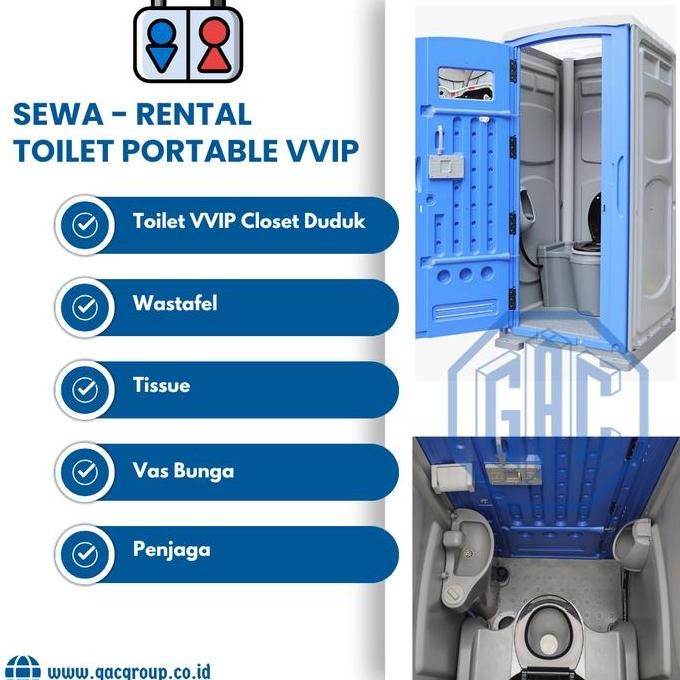 Sewa Toilet - Rental Toilet Portable Vvip Closet Duduk, Toilet Sementara