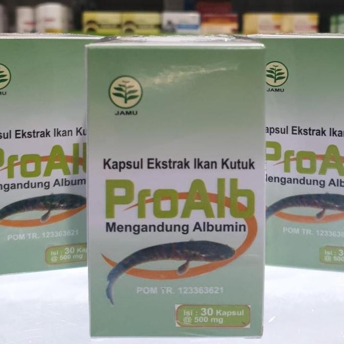 HARGA DISC - Pro Alb Albumin Ekstrak ikan Kutuk ikan Gabus 30 kapsul  untuk Liver, Diabetes, Gagal G