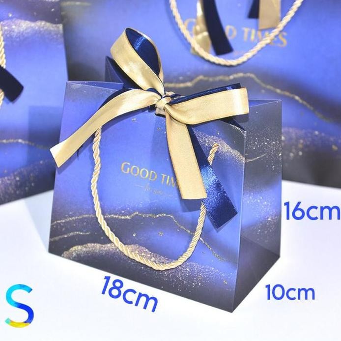 

Recomended Paper Bag Luxury Happy Blue L,M,S Goodiebag Gift Bag Premium Bag Motif