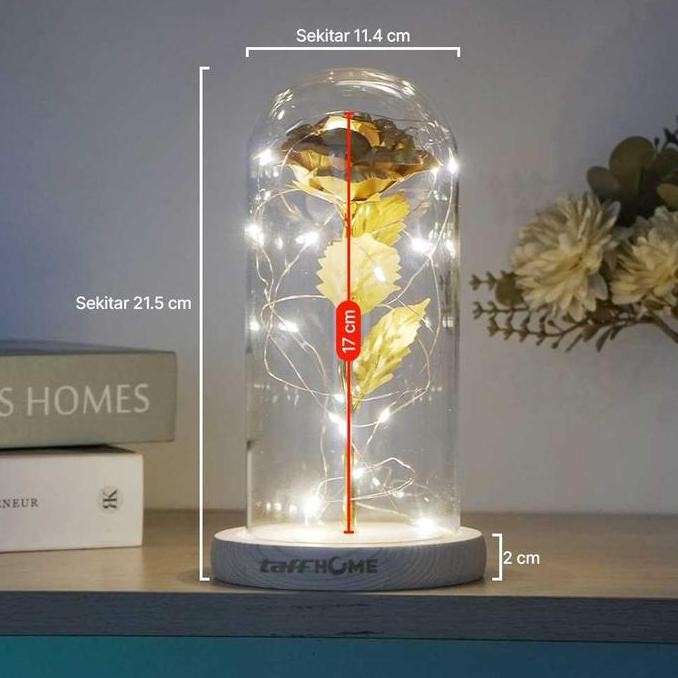 Bunga Mawar Lampu Led Meja Hias Aesthetic Beauty And The Beast Warm White Dekorasi Estetik Original 
