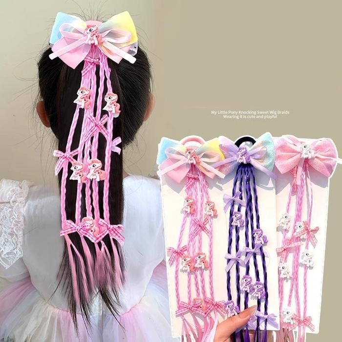 CT IKAT RAMBUT ANAK PEREMPUAN HAIR BAND RAMBUT PALSU KARAKTER UNICORN