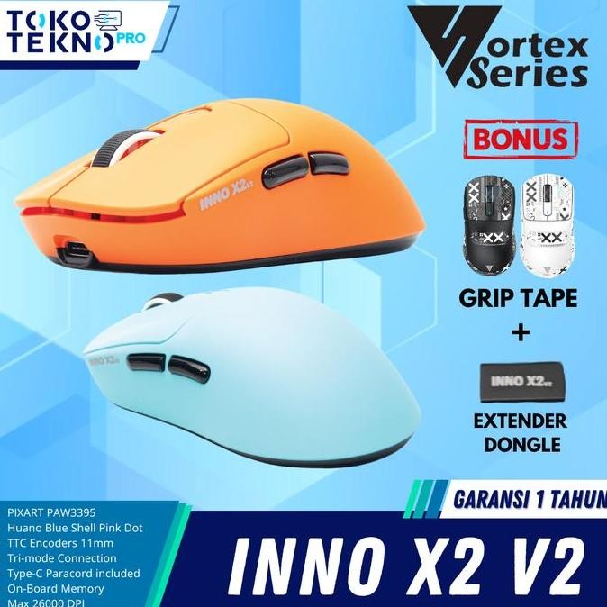 VortexSeries Vortex Inno X2 V2 Wireless Gaming Mouse Ultra Lightweight