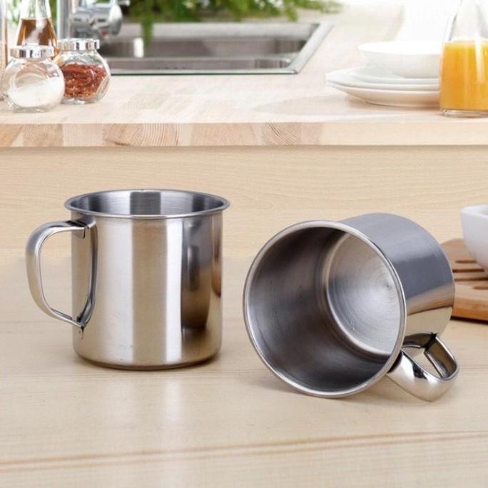 Cangkir Kecil Stainless / Cangkir Kecil Tanpa Tutup / Mug Stainless / Allshop