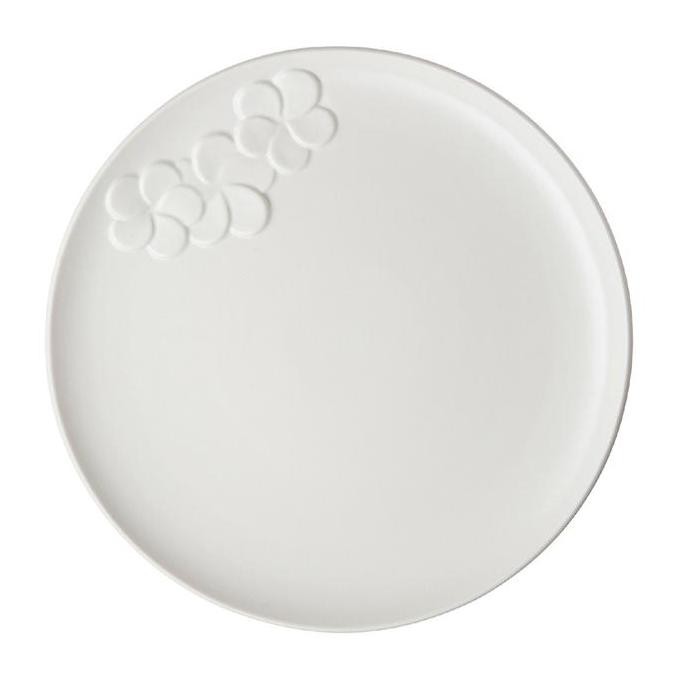 Dinner Plate / Piring Makan Jenggala Frangipani 28 cm Putih