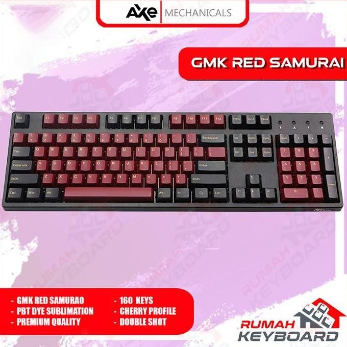 KEYCAP - KEYCAPS - CHERRY - GMK RED SAMURAI - PBT - DYE SUB