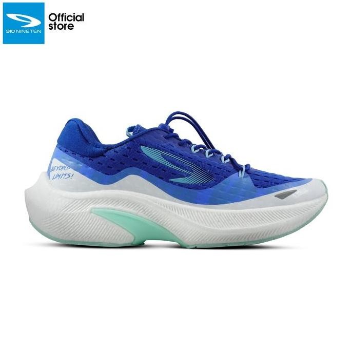 910 Nineten Kaza Jetracer -  Biru/Putih Sepatu Lari