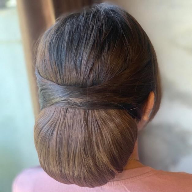 Kuke Starlight Bali || Sanggul Polosan Super Tebal  / Sanggul Cepol Modern Simple / Sirkam Polos Pre