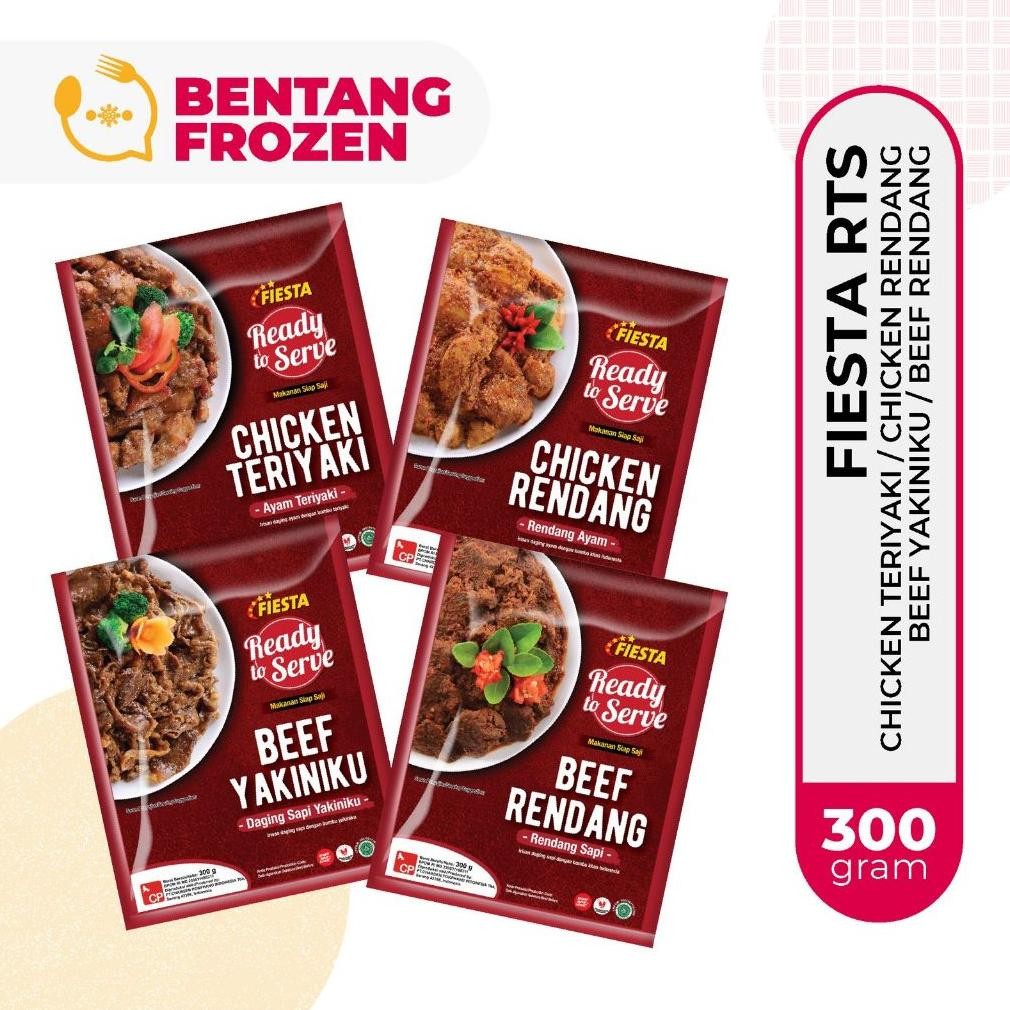

READY STOK Fiesta RTS Ready to Serve 300gr / Chicken Teriyaki / Chicken Rendang / Beef Yakiniku / Beef Rendang Siap kirim