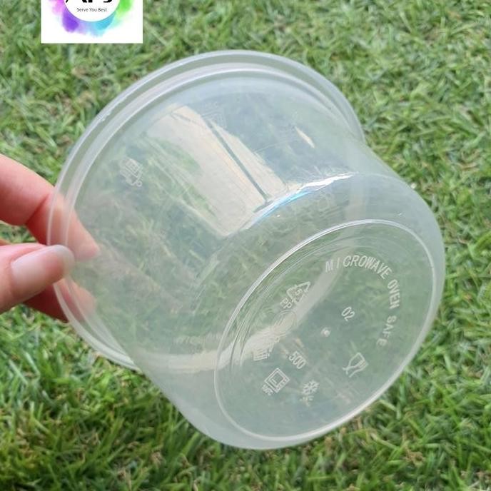 Thinwall Cup 500ml Thinwall Bowl 500ml Mangkok Plastik Anti Tumpah