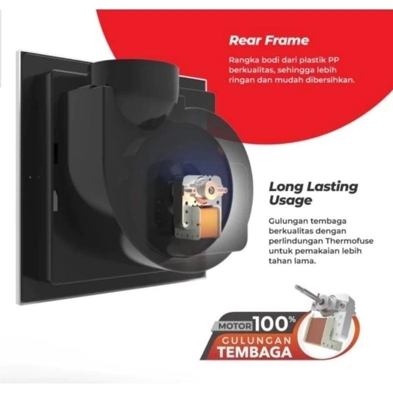 Maspion Exhaust Fan Plafon Mv - 16 Ex / 6 Inch Hexos Plafon Maspion Ceiling Fan Maspion Mv16 Ex Exha