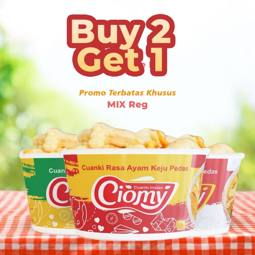 

READY STOK CIOMY - Paket Bundling 3 All Varian Reguler/ Cuanki Ayam Pedas Kuah Keju/ Cuanki Ayam Pedas Reguler/ Cuanki Kuah Soto Siap kirim