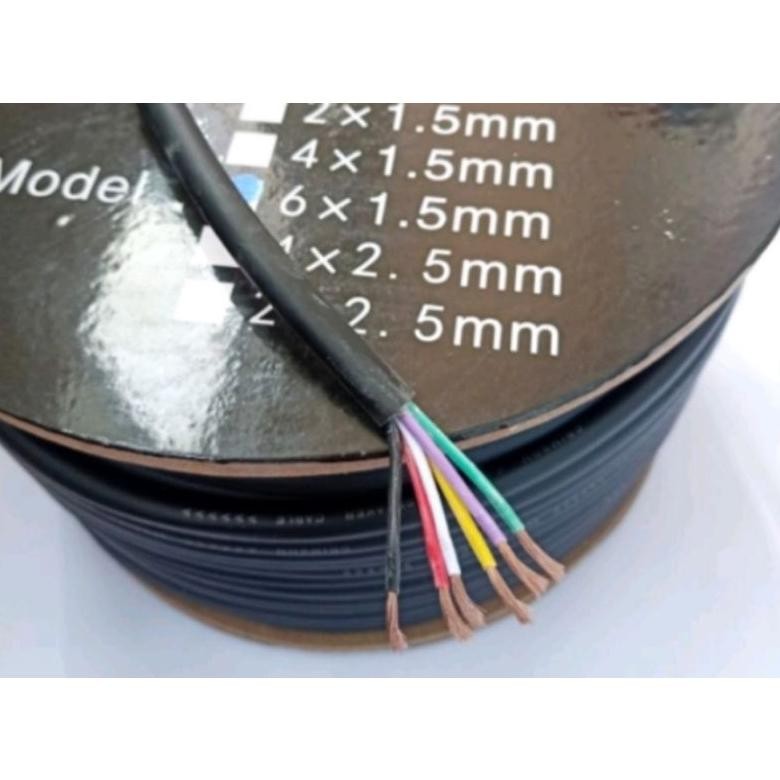 ''Terlaris" Kabel Audio Spiker 6X1, Crimson / Kabel Spiker 6X1, Kabel Serabut Murah