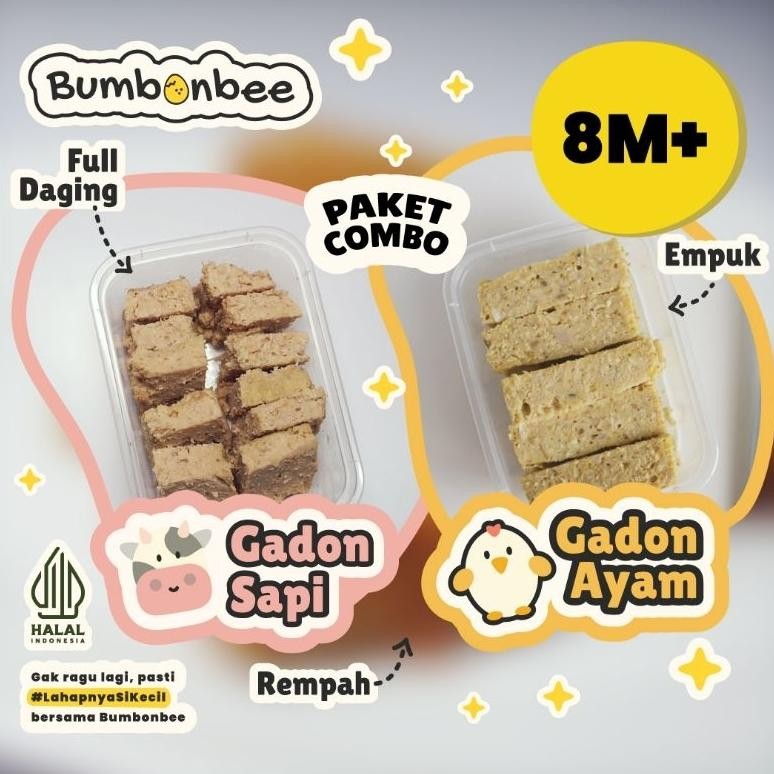 

READY STOK PAKET COMBO GADON SAPI DAN GADON AYAM MPASI BUMBONBEE Siap kirim