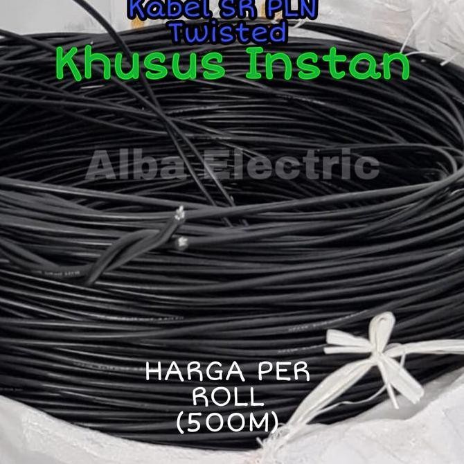 Promo Kabel Twisted 2x10MM PLN Twist SR Listrik 500 Meter Full Tarik Kabel COD