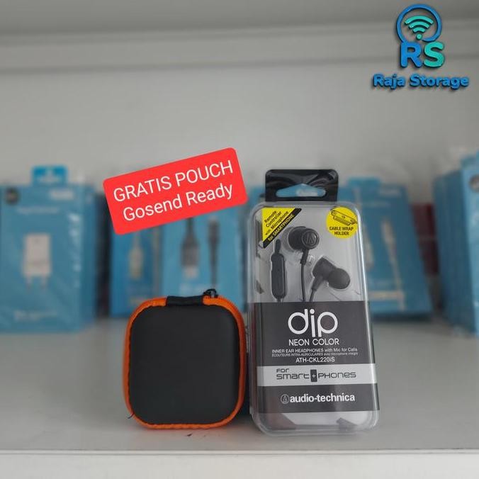 NEW AUDIO TECHNICA ATH-CKL220iS In-Ear Earphones with Mic - Black