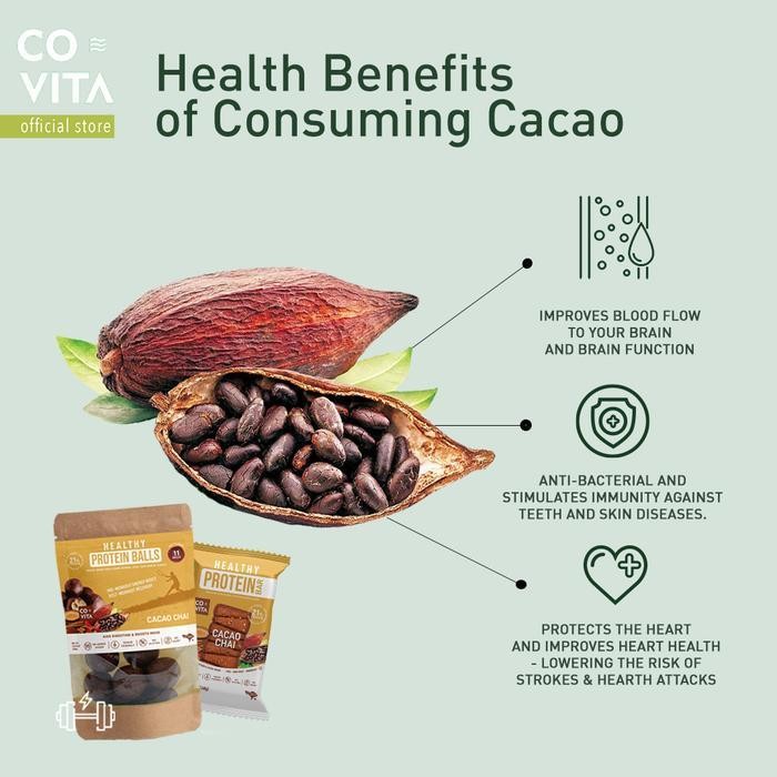 

Covita Healthy Protein Bars Box - Cacao Peanut (10Pcs)