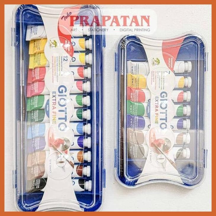 

(ATK) GIOTTO GOUACHE EXTRA FINE TUBE SET | CAT GOUACHE ALAT TULIS LUKIS SEKOLAH KULIAH GAMBAR KANTOR
