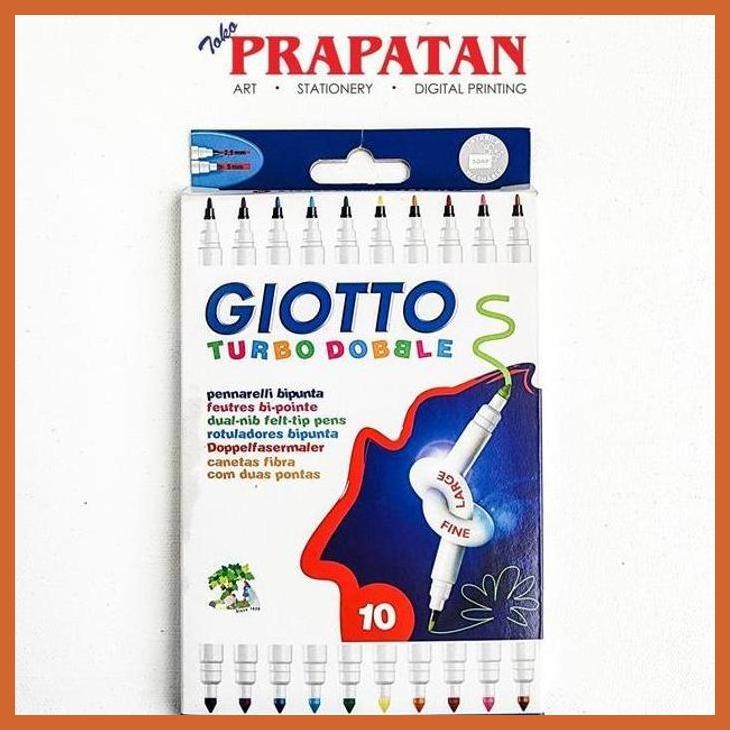 

(ATK) SPIDOL GIOTTO TURBO DOBBLE DUAL NIB FELT TIP PENS ALAT TULIS LUKIS SEKOLAH KULIAH GAMBAR KANTOR