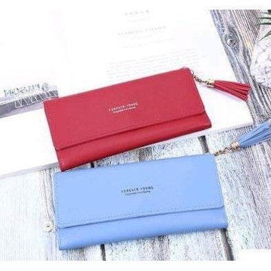 DB47 >> Dompet Wanita  00409 dompet Panjang Tipis dompet wanita real pic Hitam Kartu